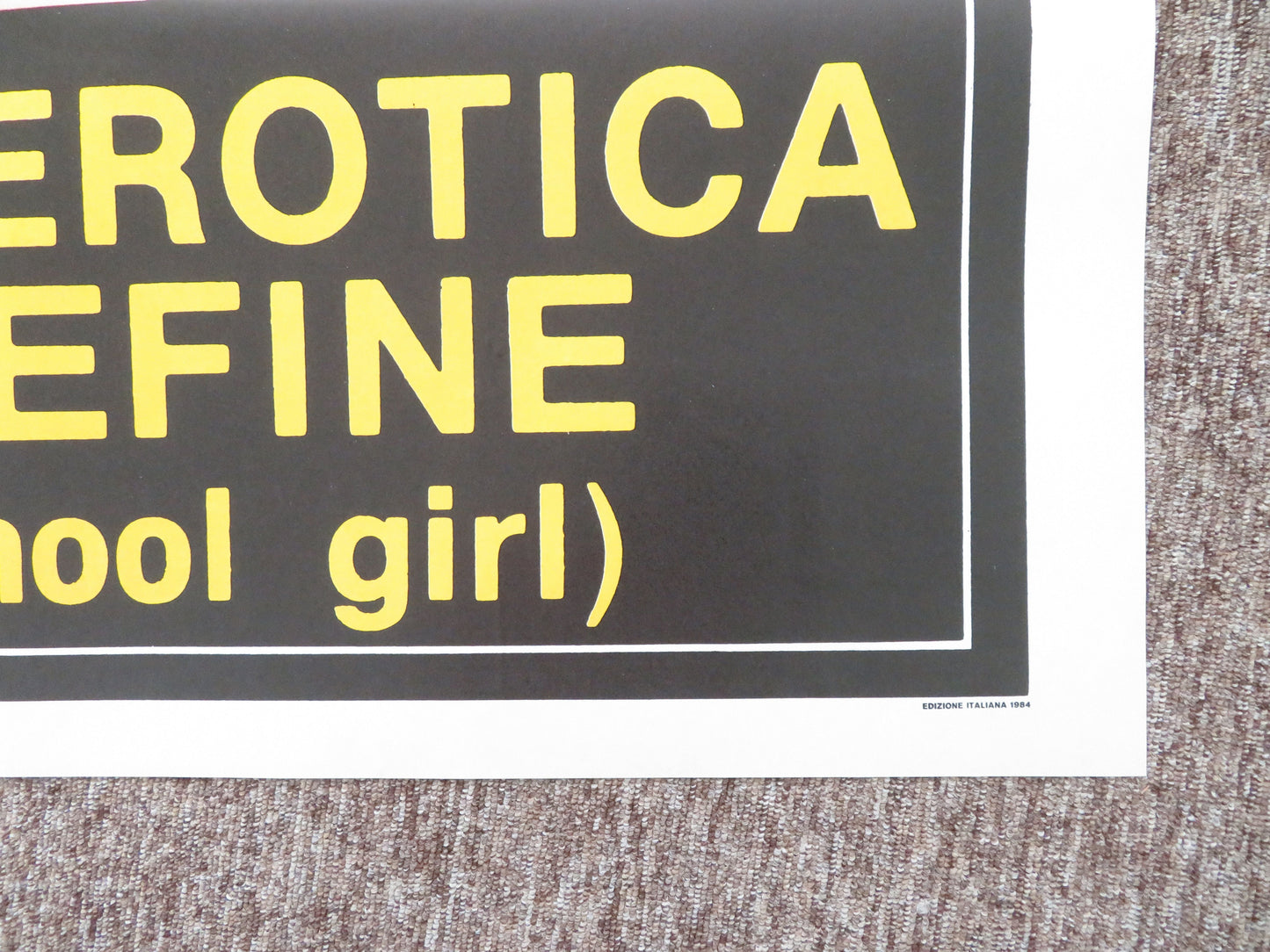 Erotic School Girl Italian 2 Foglio Poster Sandra Nova 1984 Movie posters