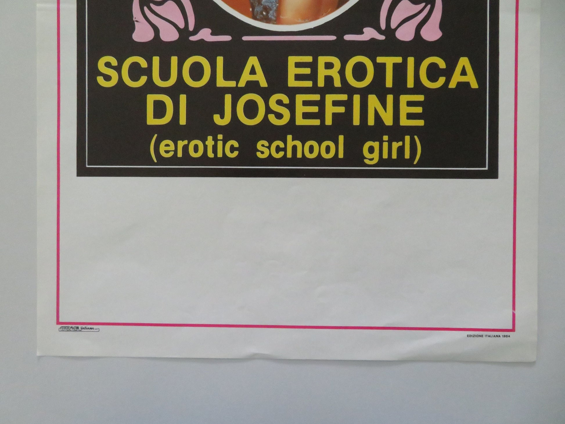 Erotic School Girl Italian Locandina Poster Sandra Nova 1984 Movie posters