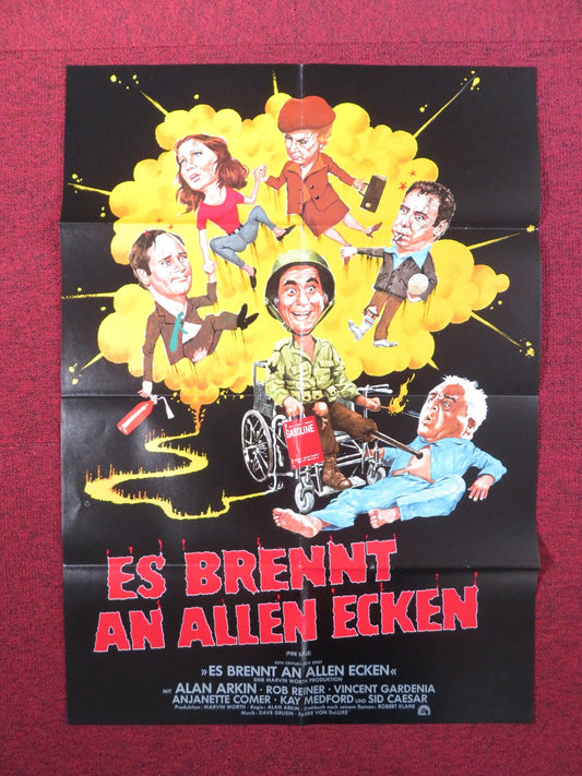 ES BRENNT AL ALIEN ECKEN GERMAN A1 POSTER FOLDED ALAN ARKIN ROB REINER 1977 Rendezvous Cinema Movie posters
