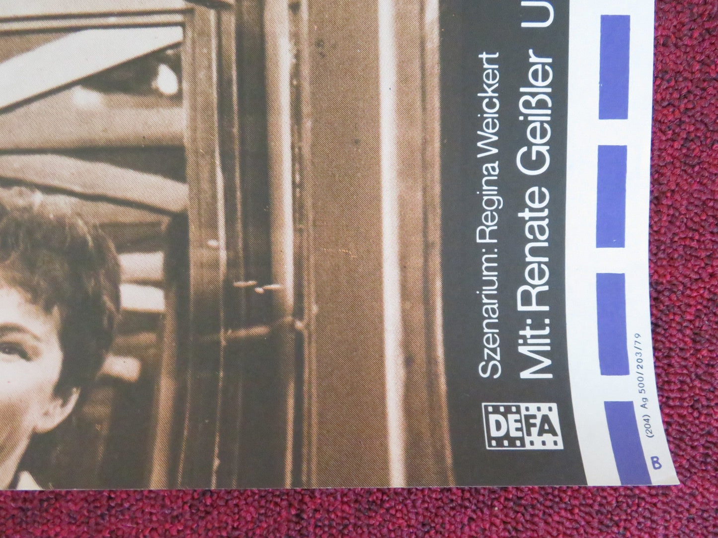 ESCAPADE GERMAN POSTER ROLLED RENATE GEISSLER UWE ZERBE 1980 Rendezvous Cinema Movie posters