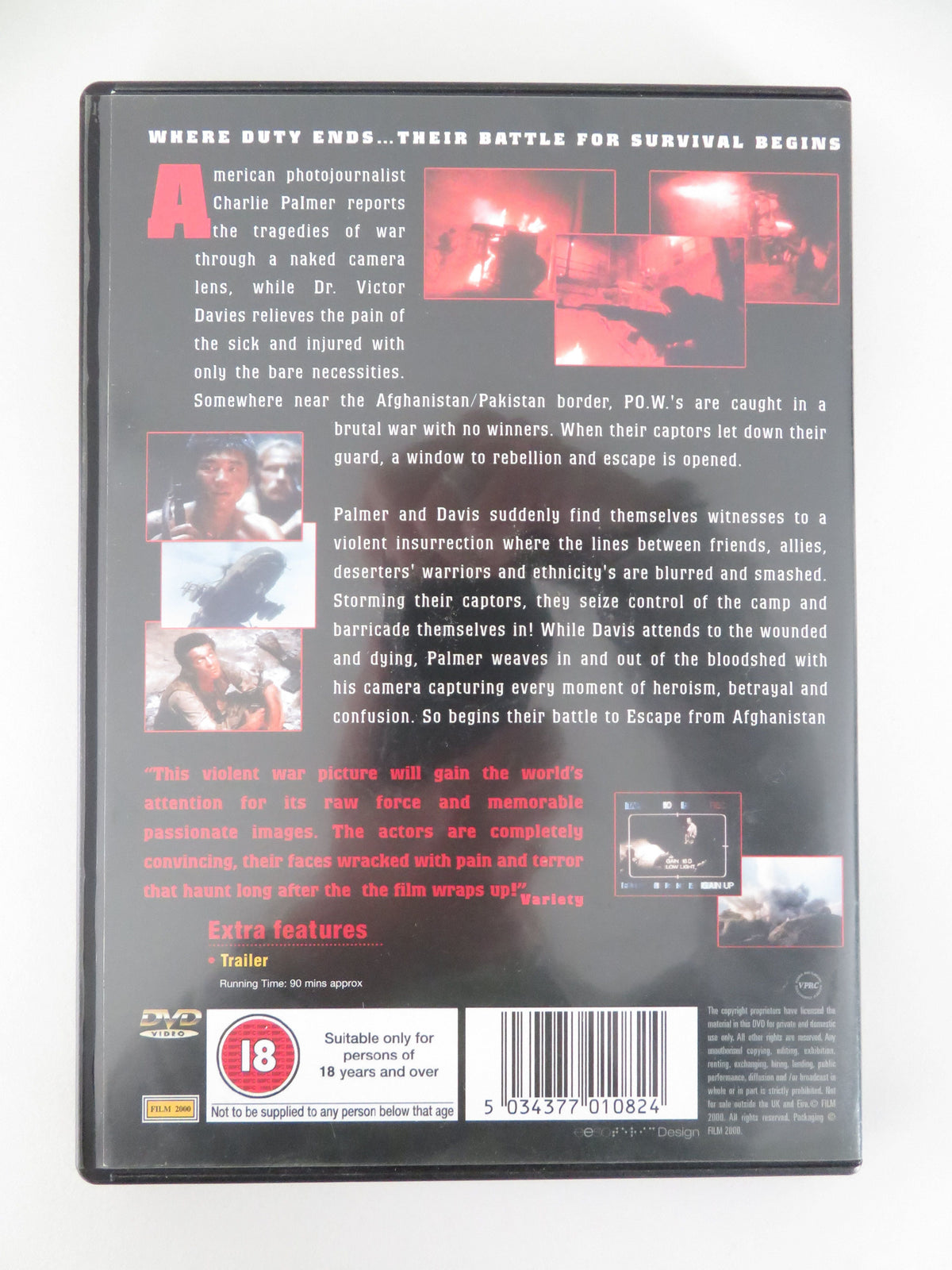 Escape from Afghanistan (DVD) Barry Kushner 2002 Region 2 Movie posters