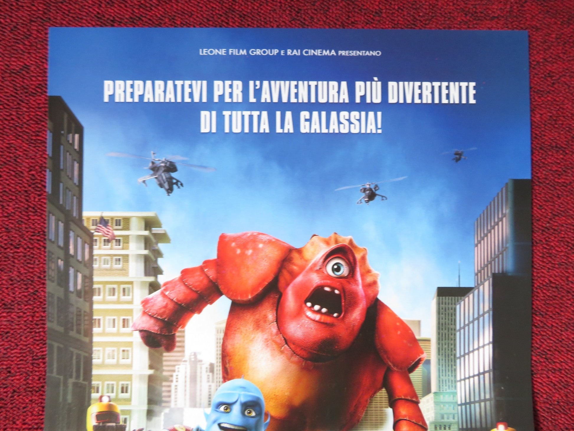 ESCAPE FROM PLANET EARTH ITALIAN LOCANDINA POSTER BRENDAN FRASER 2012 Rendezvous Cinema Movie posters