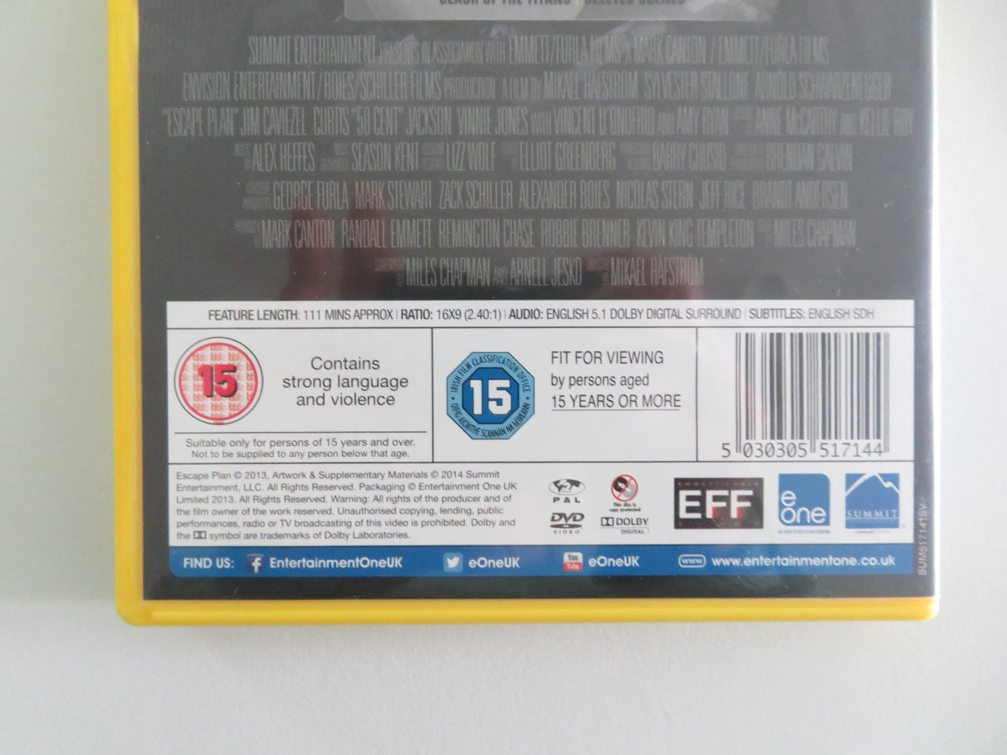 Escape Plan (DVD) Sylvester Stallone Arnold Schwarzenegger 2013 Region 2 Movie posters