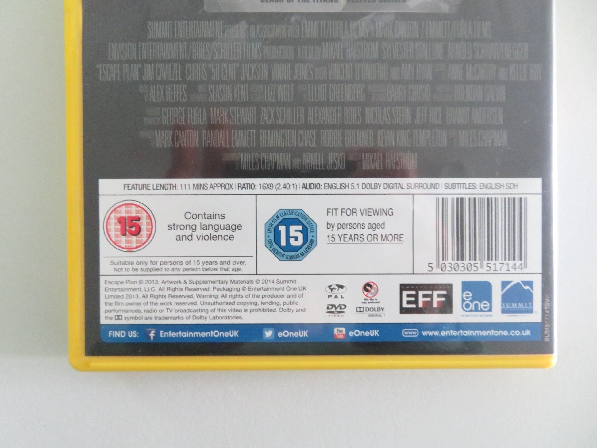 Escape Plan (DVD) Sylvester Stallone Arnold Schwarzenegger 2013 Region 2 Movie posters