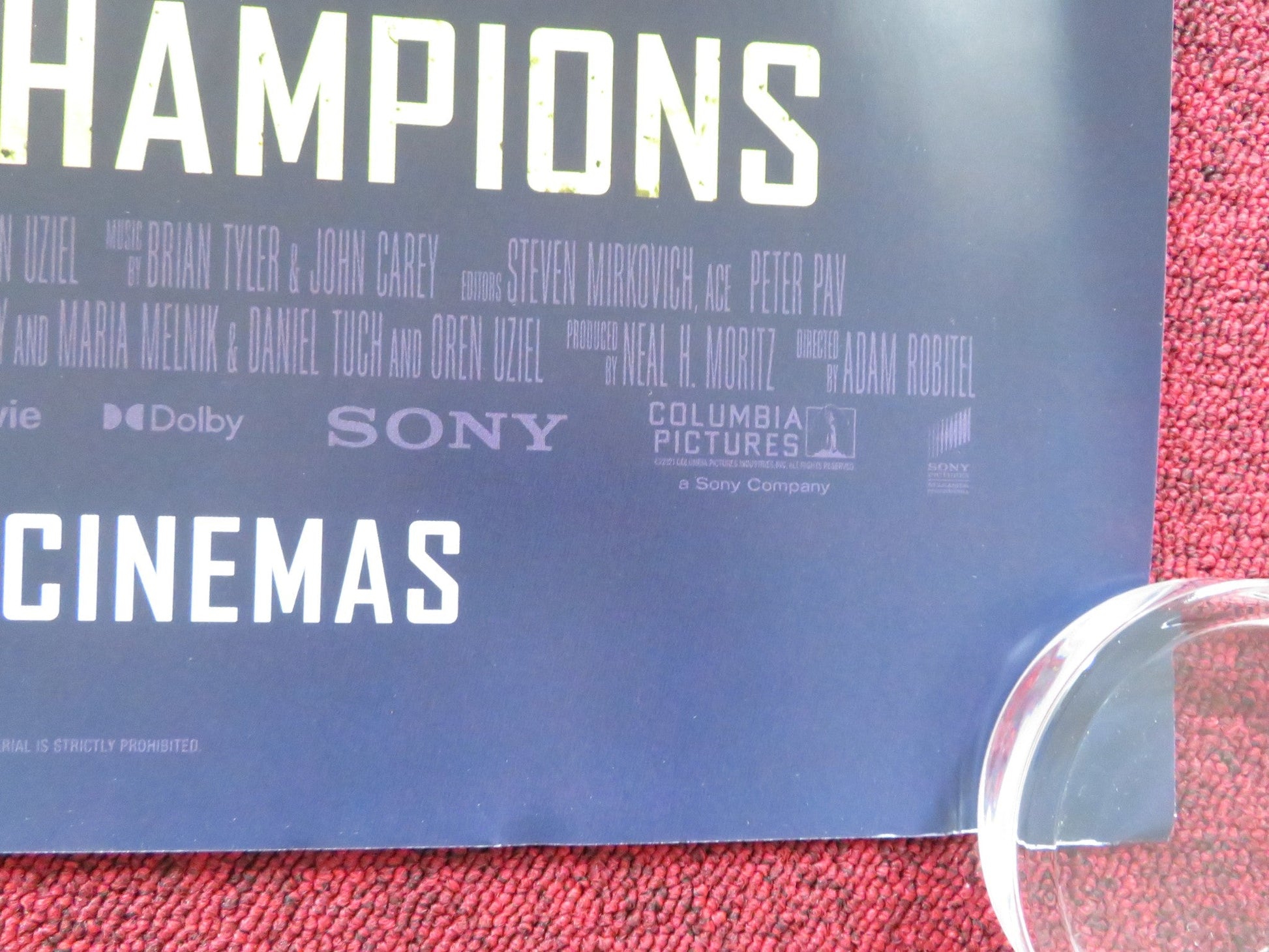 ESCAPE ROOM: TOURNAMENT OF CHAMPIONS UK QUAD ROLLED POSTER TAYLOR RUSSELL 2021 Rendezvous Cinema Movie posters