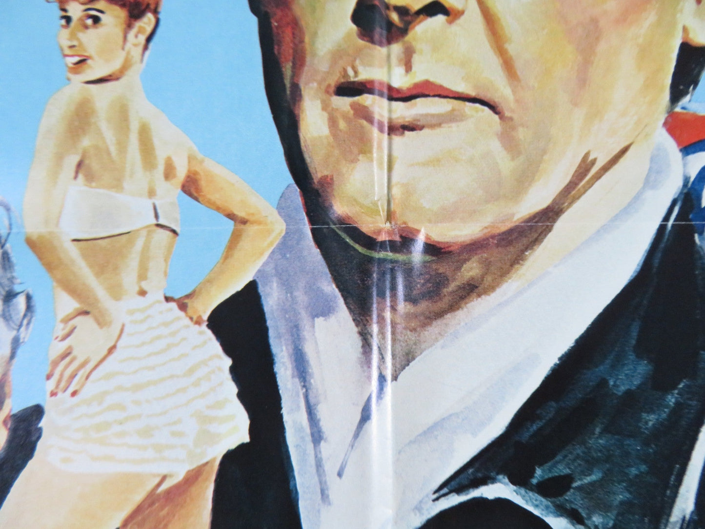 ESCAPE TO ATHENA FOLDED US ONE SHEET POSTER ROGER MOORE TELLY SAVALAS 1979 Rendezvous Cinema Movie posters