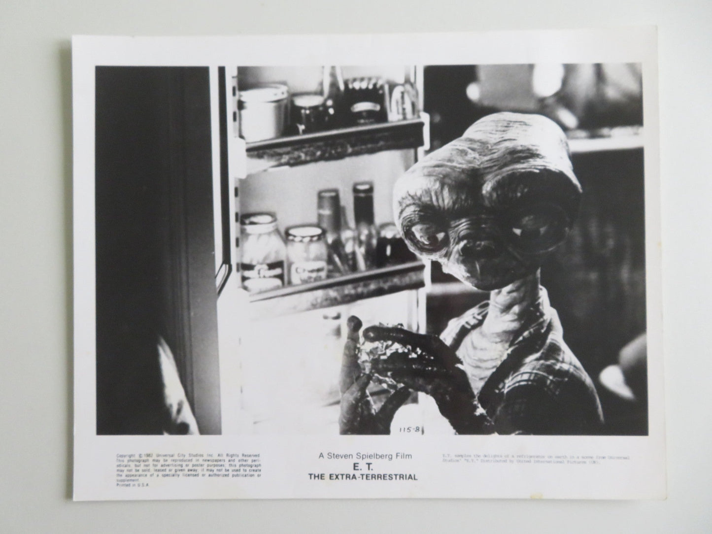 E.T. THE EXTRA - TERRESTRIAL MOVIE STILL PHOTO LOT OF 5 THOMAS BARRYMORE 1982 Movie posters