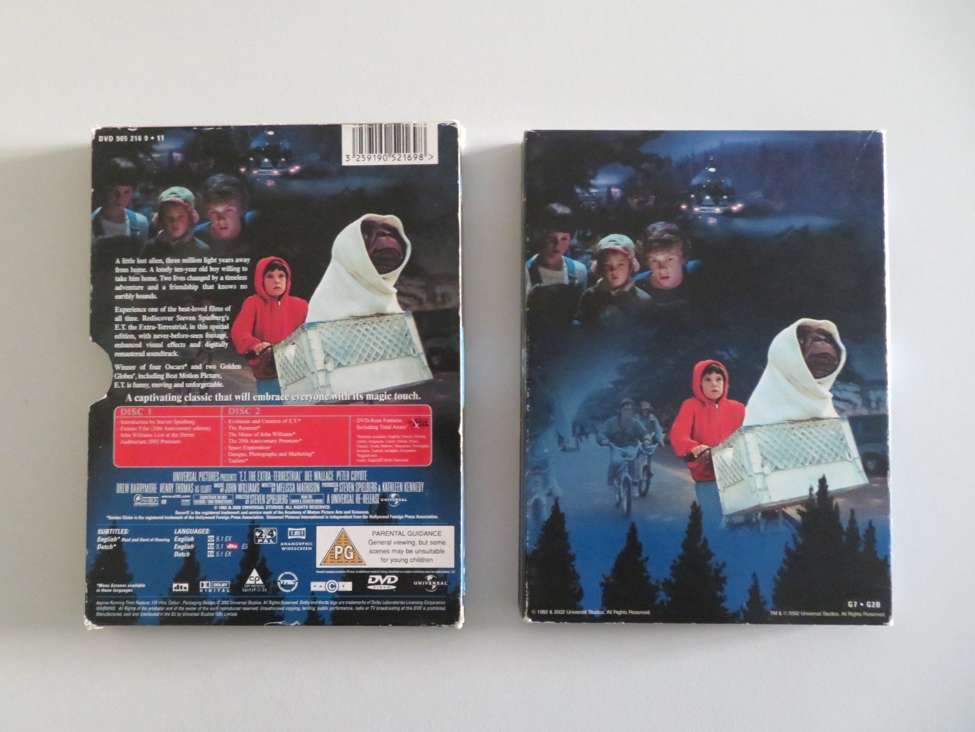 E.T. THE EXTRA TERRESTRIAL - SPECIAL EDITION - B (DVD) H. THOMAS 1982 REGION 2,4 Movie posters