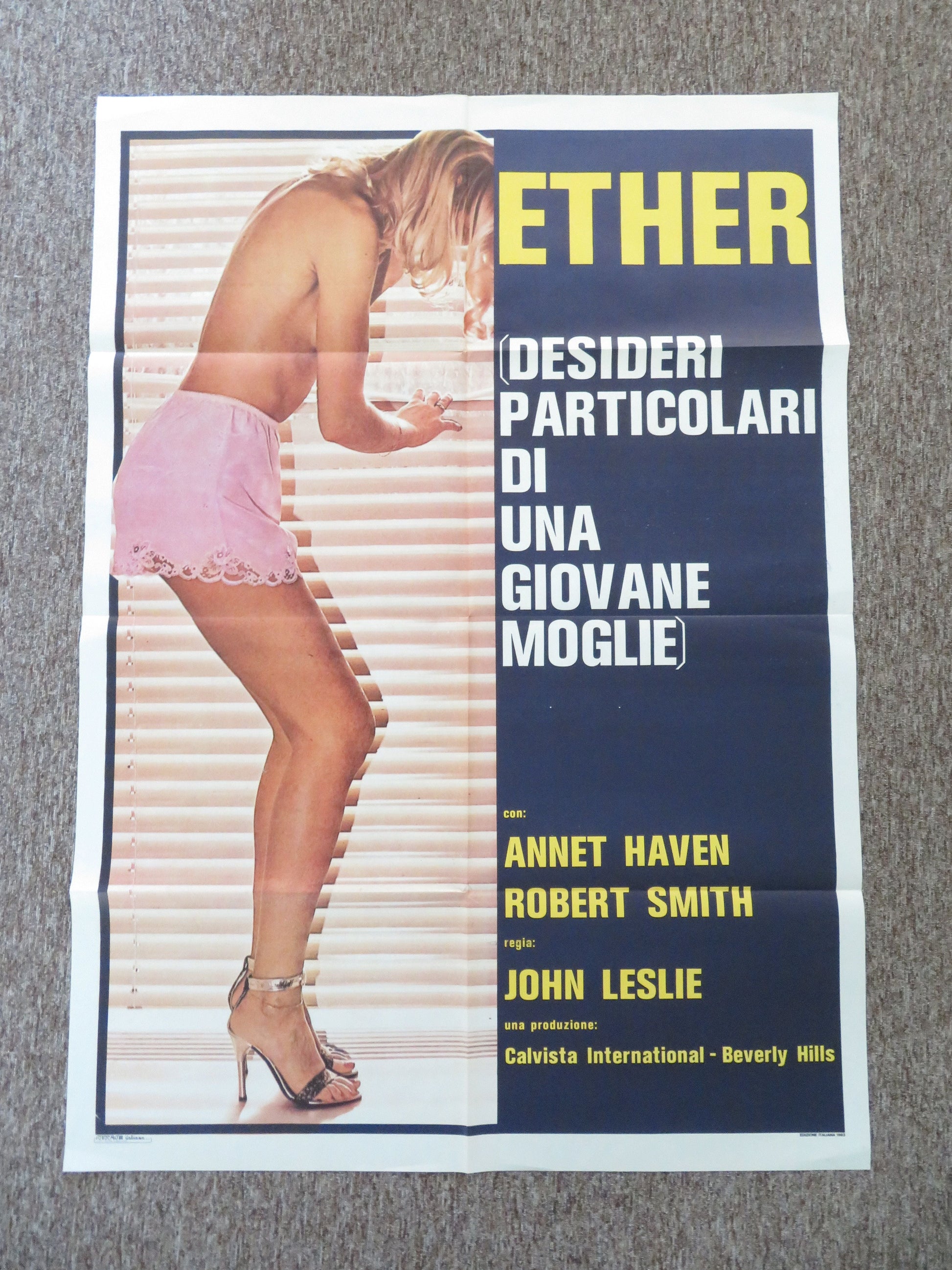 Ether Italian 2 Foglio Poster Annet Haven Robert Smith 1983 Movie posters
