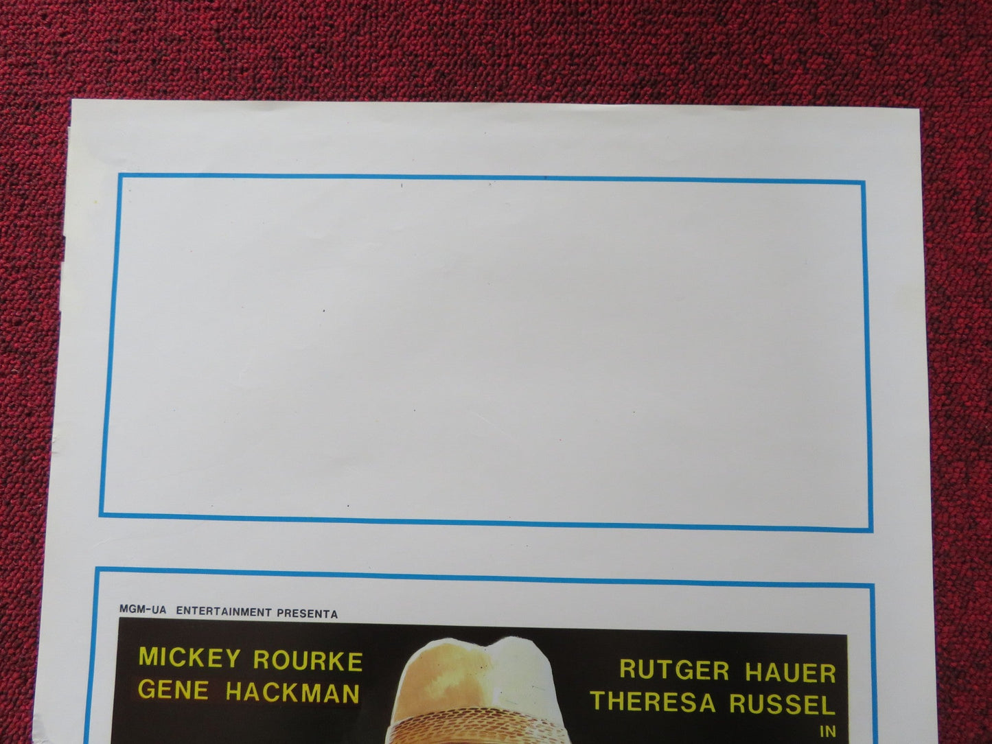 EUREKA ITALIAN LOCANDINA POSTER MICKEY ROURKE GENE HACKMAN 1986 Rendezvous Cinema Movie posters