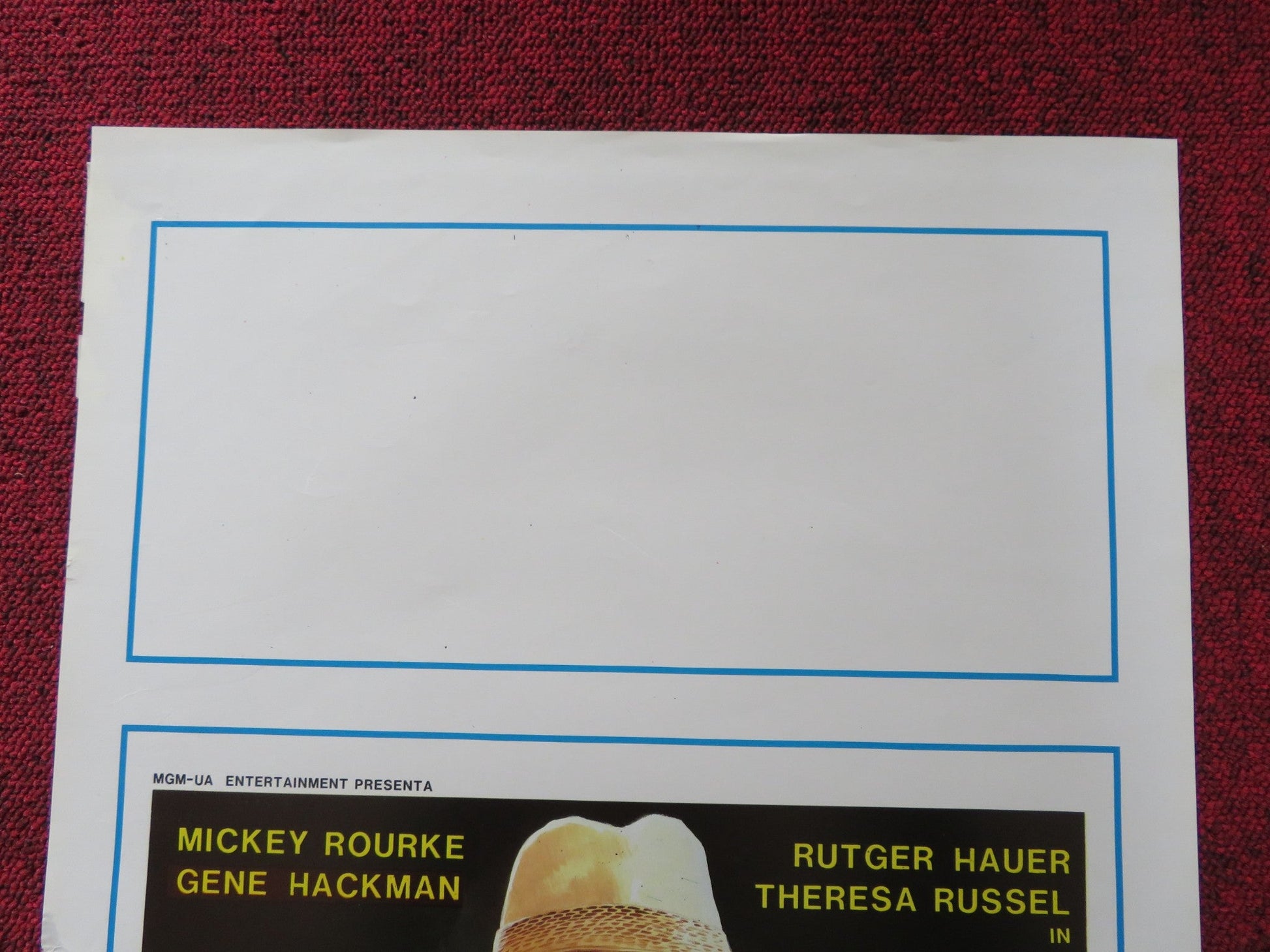 EUREKA ITALIAN LOCANDINA POSTER MICKEY ROURKE GENE HACKMAN 1986 Rendezvous Cinema Movie posters