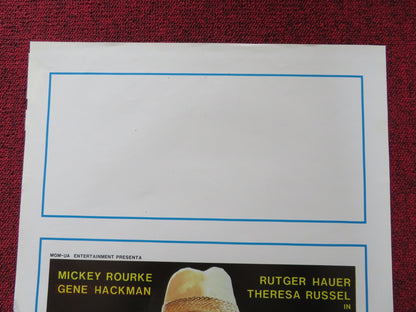 EUREKA ITALIAN LOCANDINA POSTER MICKEY ROURKE GENE HACKMAN 1986 Rendezvous Cinema Movie posters