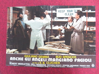 EVEN ANGELS EAT BEANS - D ITALIAN FOTOBUSTA POSTER G. GEMMA BUD SPENCER 1973 Rendezvous Cinema Movie posters