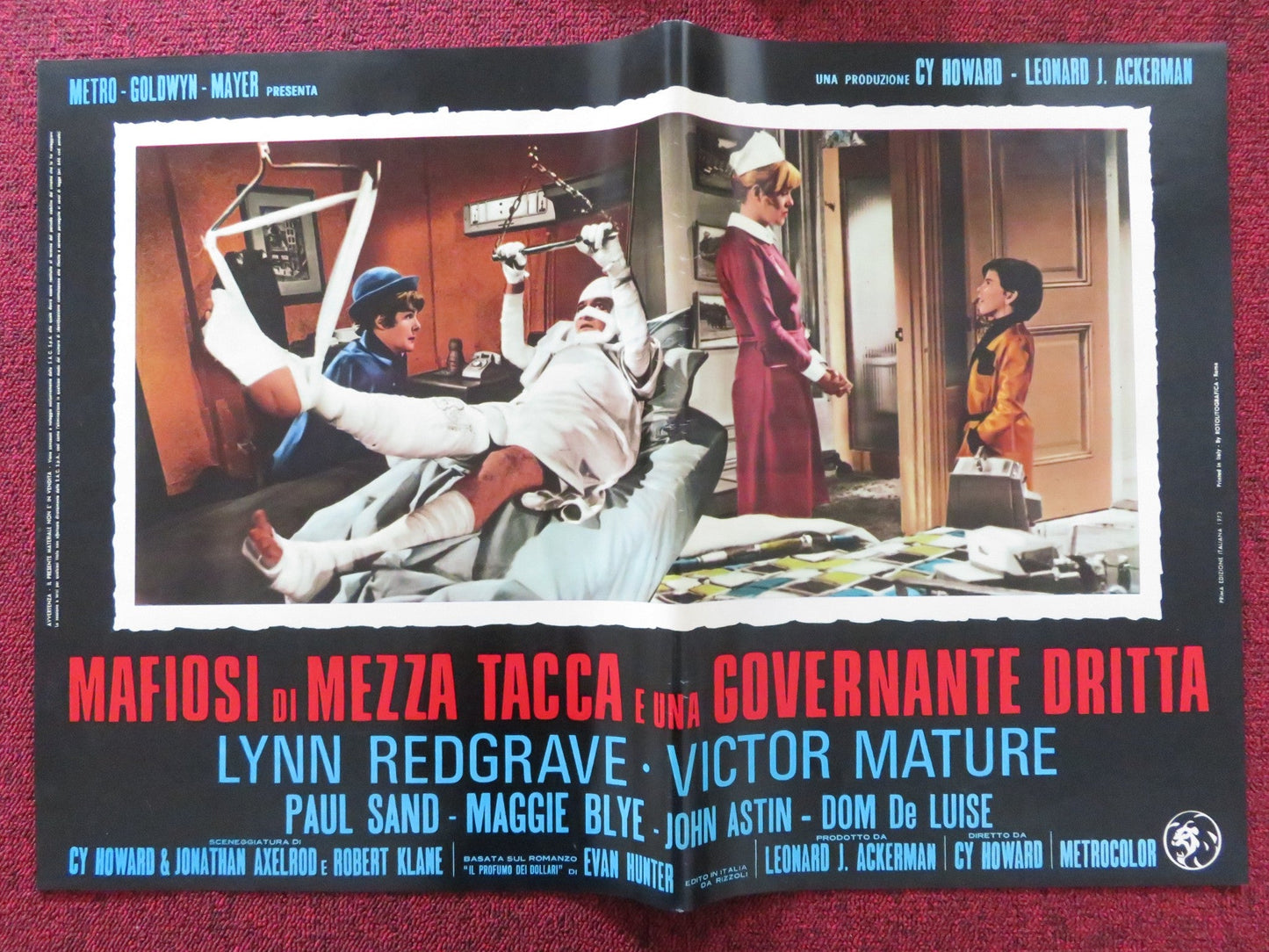 EVERY LITTLE CROOK AND NANNY - C ITALIAN FOTOBUSTA POSTER LYNN REDGRAVE 1972 Rendezvous Cinema Movie posters