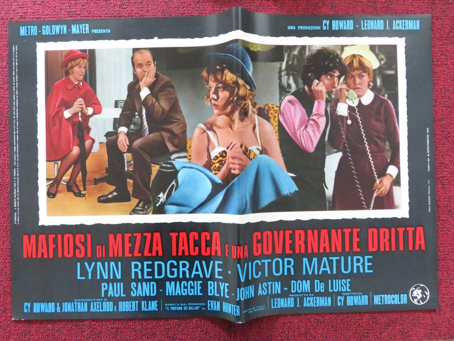 EVERY LITTLE CROOK AND NANNY - F ITALIAN FOTOBUSTA POSTER LYNN REDGRAVE 1972 Rendezvous Cinema Movie posters