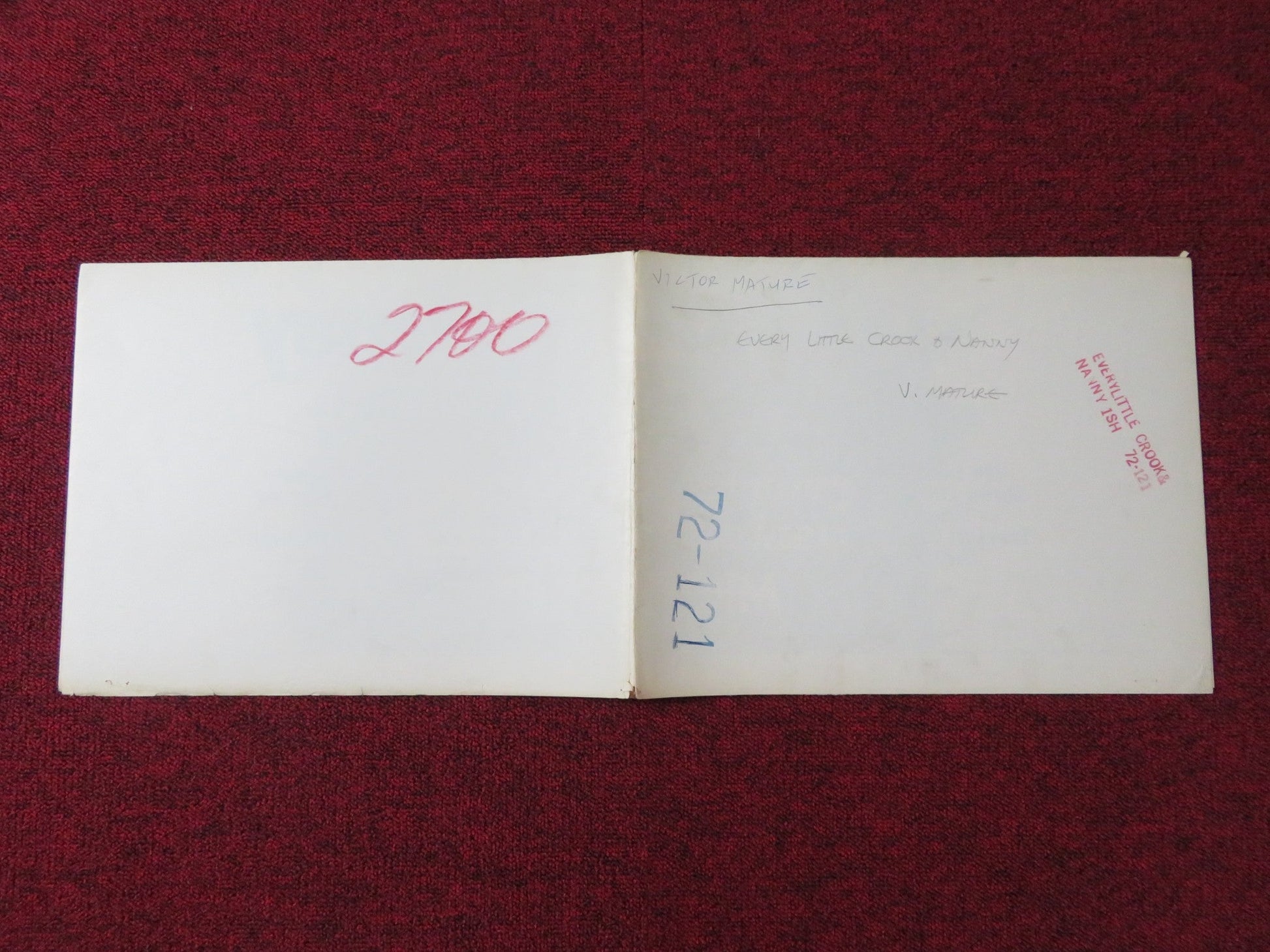 EVERY LITTLE CROOK AND NANNY FOLDED US ONE SHEET POSTER LYNN REDGRAVE 1972 Rendezvous Cinema Movie posters