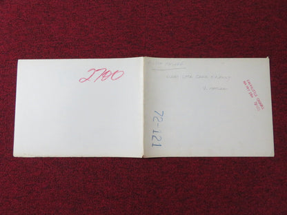 EVERY LITTLE CROOK AND NANNY FOLDED US ONE SHEET POSTER LYNN REDGRAVE 1972 Rendezvous Cinema Movie posters