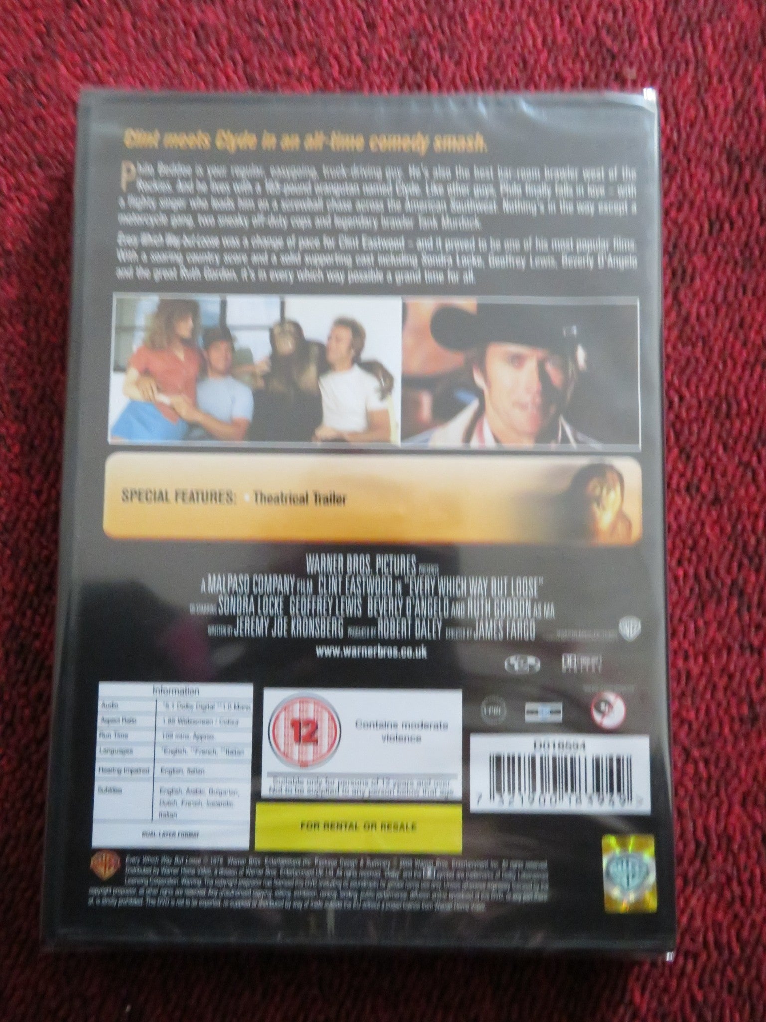 EVERY WHICH WAY BUT LOOSE (DVD) CLINT EASTWOOD 1978 REGION 2 Rendezvous Cinema Movie posters