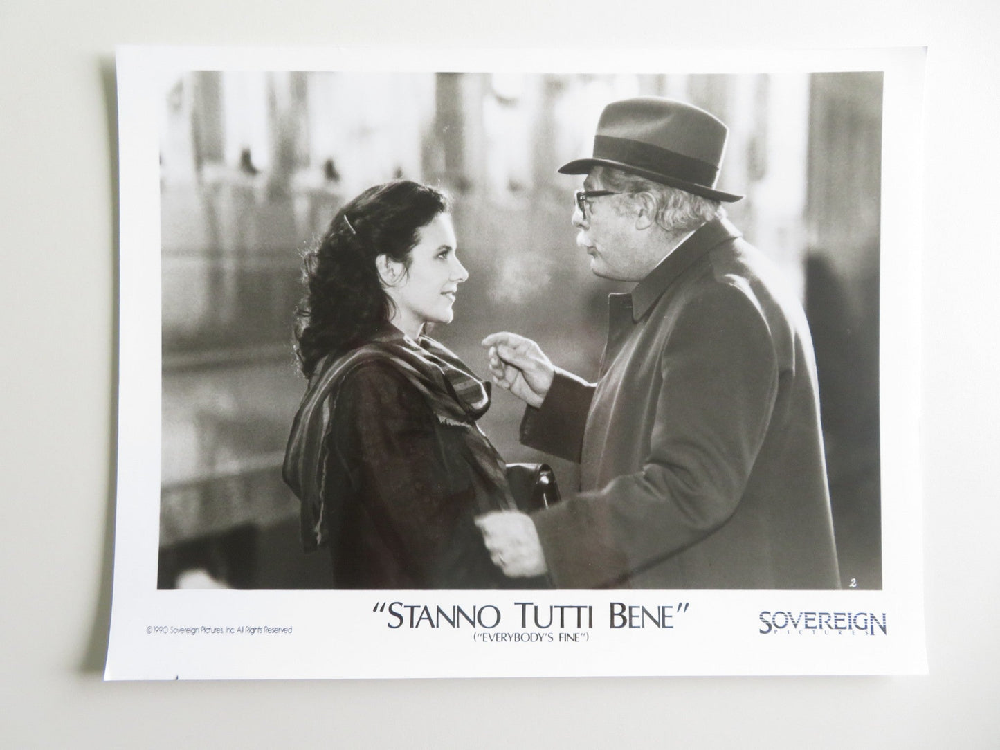 EVERYBODY'S FINE MOVIE STILL PHOTO LOT OF 3 MARCELLO MASTROIANNI 1990 Movie posters