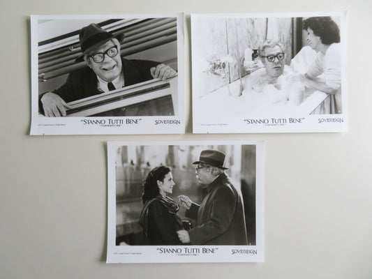 EVERYBODY'S FINE MOVIE STILL PHOTO LOT OF 3 MARCELLO MASTROIANNI 1990 Movie posters