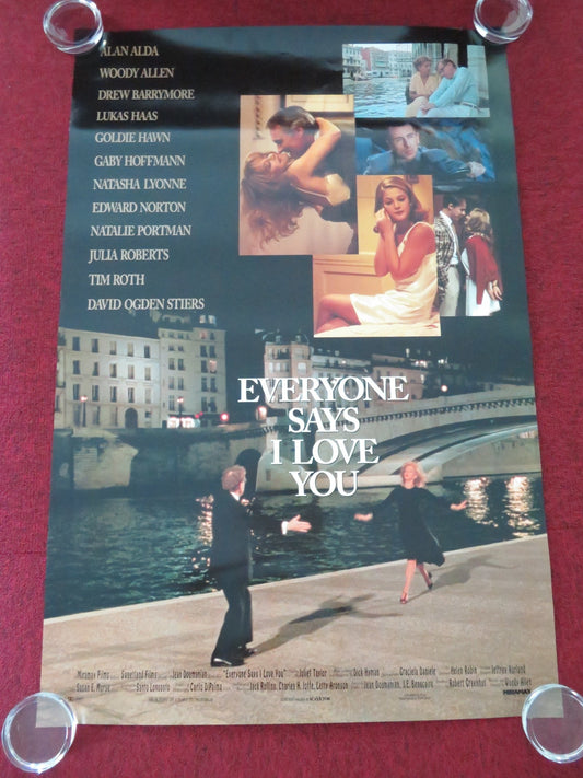 EVERYONE SAYS I LOVE YOU - B ONE SHEET ROLLED POSTER DREW BARRYMORE NORTON 1996 Movie posters
