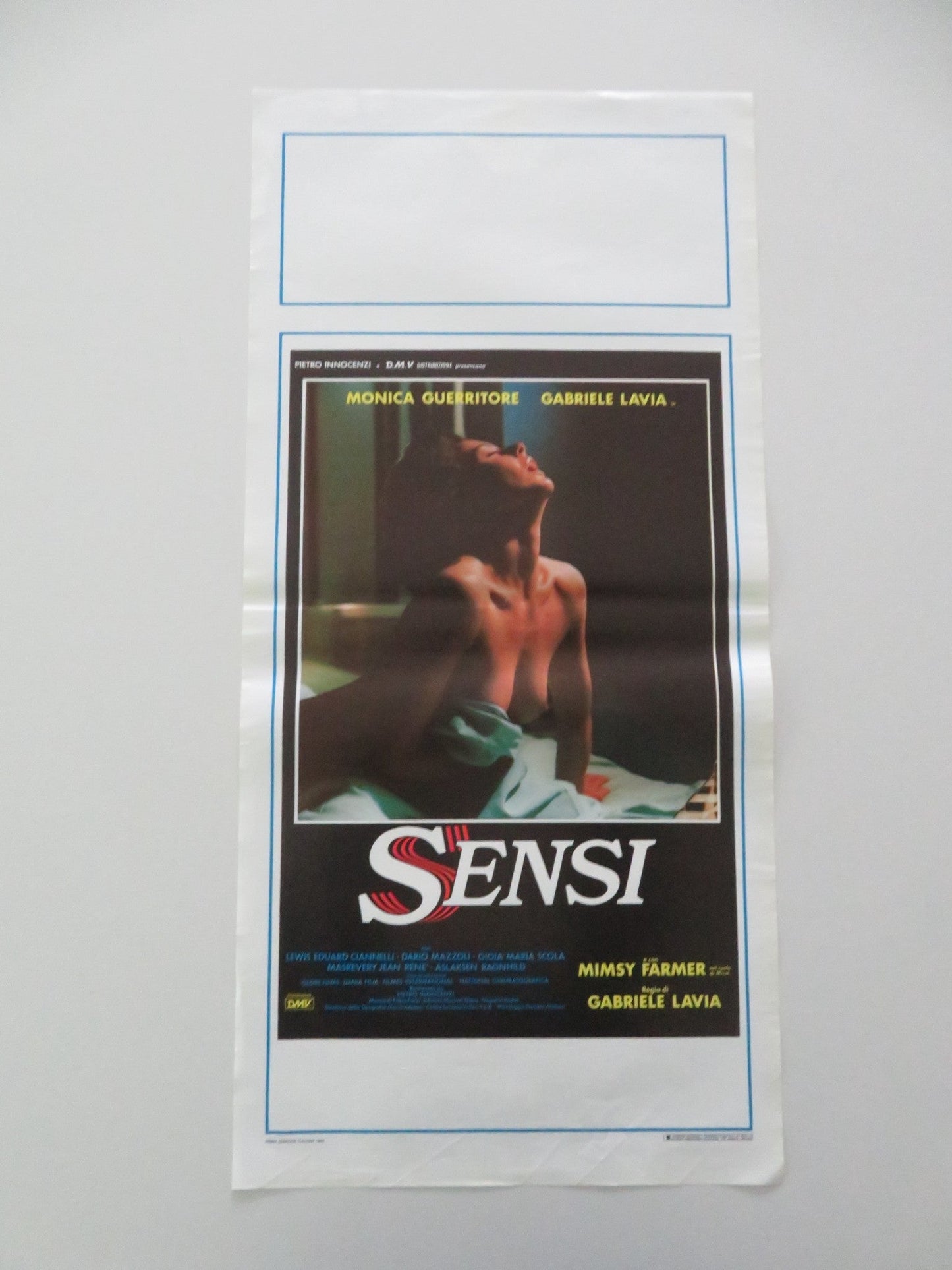 EVIL SENSES ITALIAN LOCANDINA POSTER MONICA GUERRITORE GABRIELE LAVIA 1986 Movie posters
