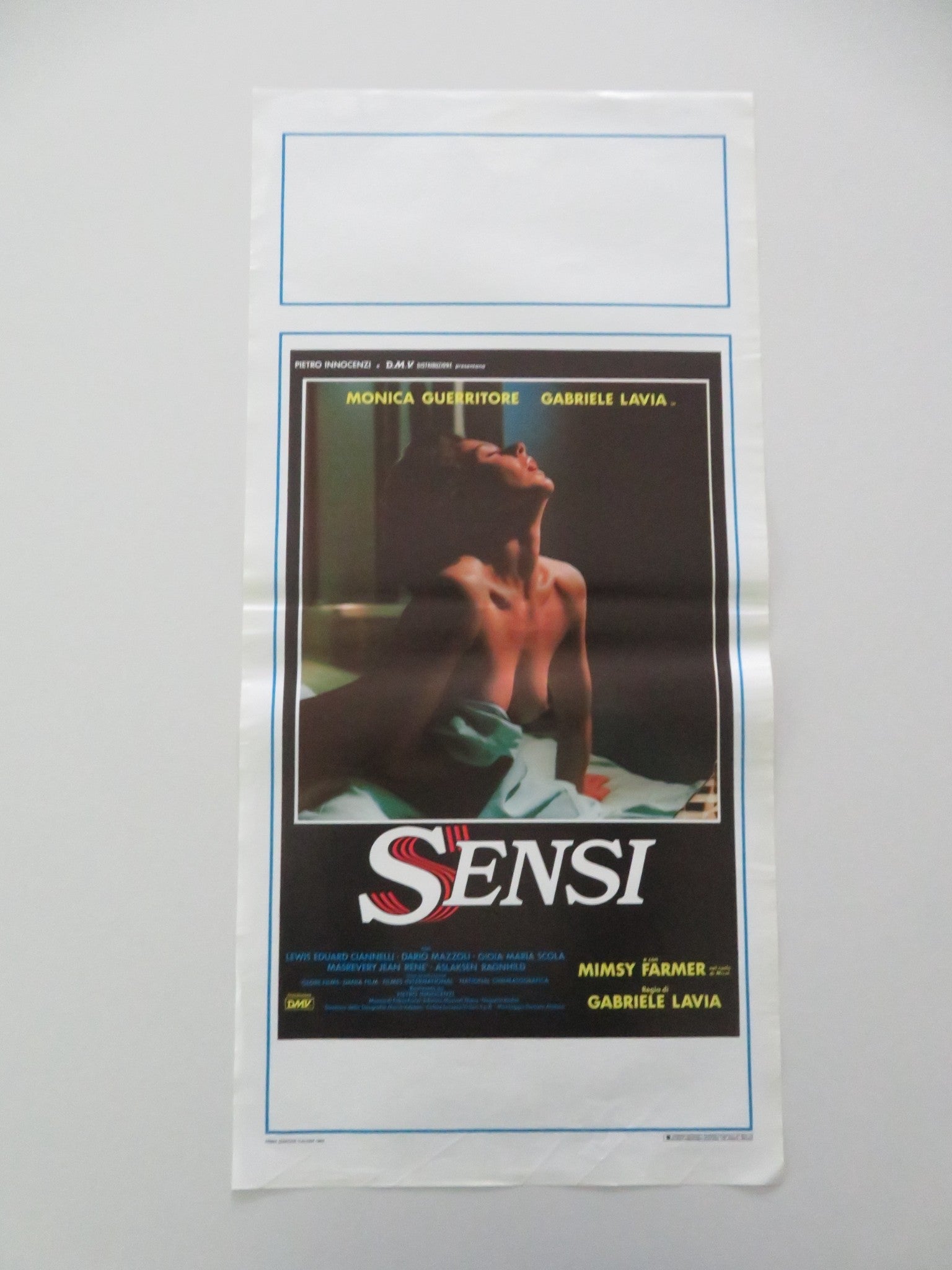 EVIL SENSES ITALIAN LOCANDINA POSTER MONICA GUERRITORE GABRIELE LAVIA 1986 Movie posters
