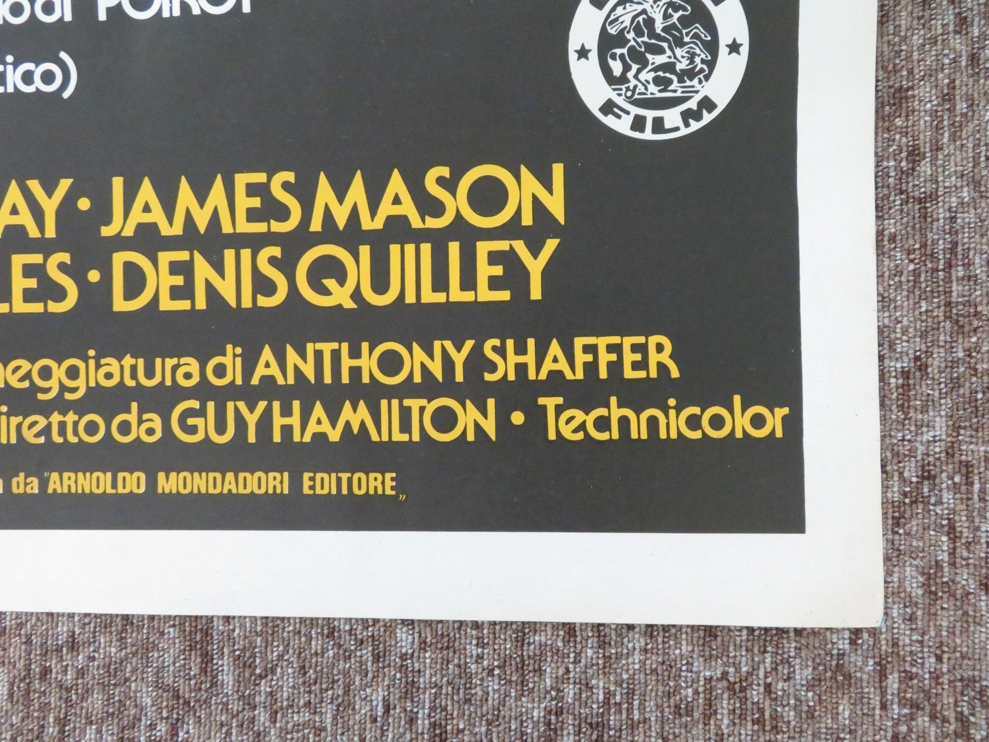 EVIL UNDER THE SUN ITALIAN 2 FOGLIO POSTER PETER USTINOV JANE BIRKIN 1982 Rendezvous Cinema Movie posters