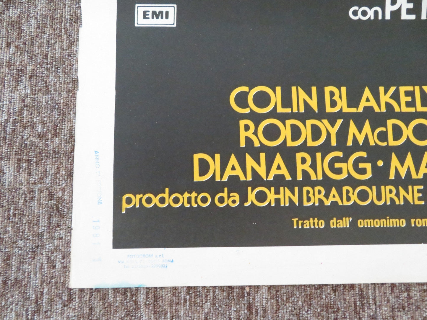 EVIL UNDER THE SUN ITALIAN 2 FOGLIO POSTER PETER USTINOV JANE BIRKIN 1982 Rendezvous Cinema Movie posters