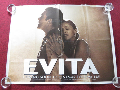 EVITA UK QUAD ROLLED POSTER MADONNA ANTONIO BANDERAS 1996 Rendezvous Cinema Movie posters