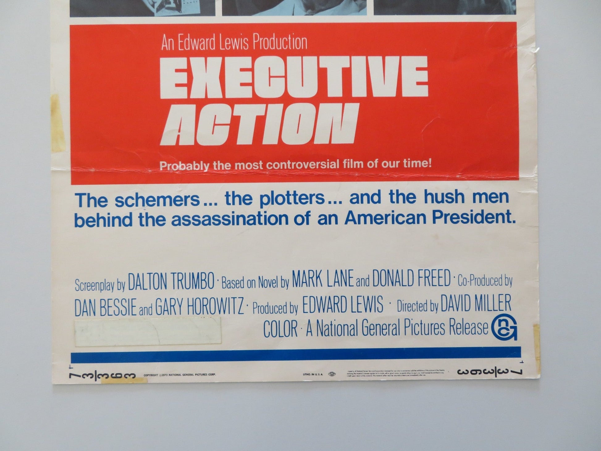 EXECUTIVE ACTION US INSERT POSTER BURT LANCASTER ROBERT RYAN 1973 Rendezvous Cinema Movie posters