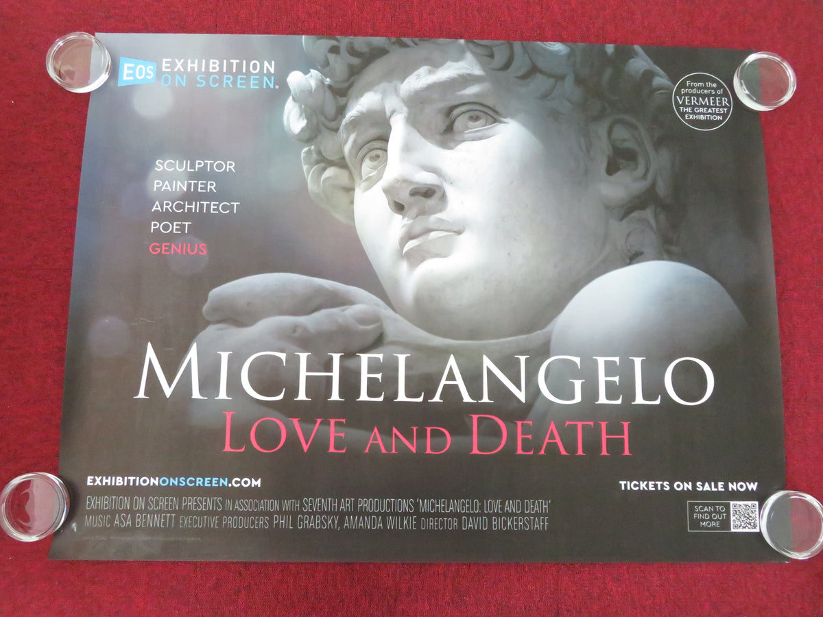 Exhibition on Screen: Michelangelo Love and Death - B UK Quad Rolled Poster 2017 Movie posters