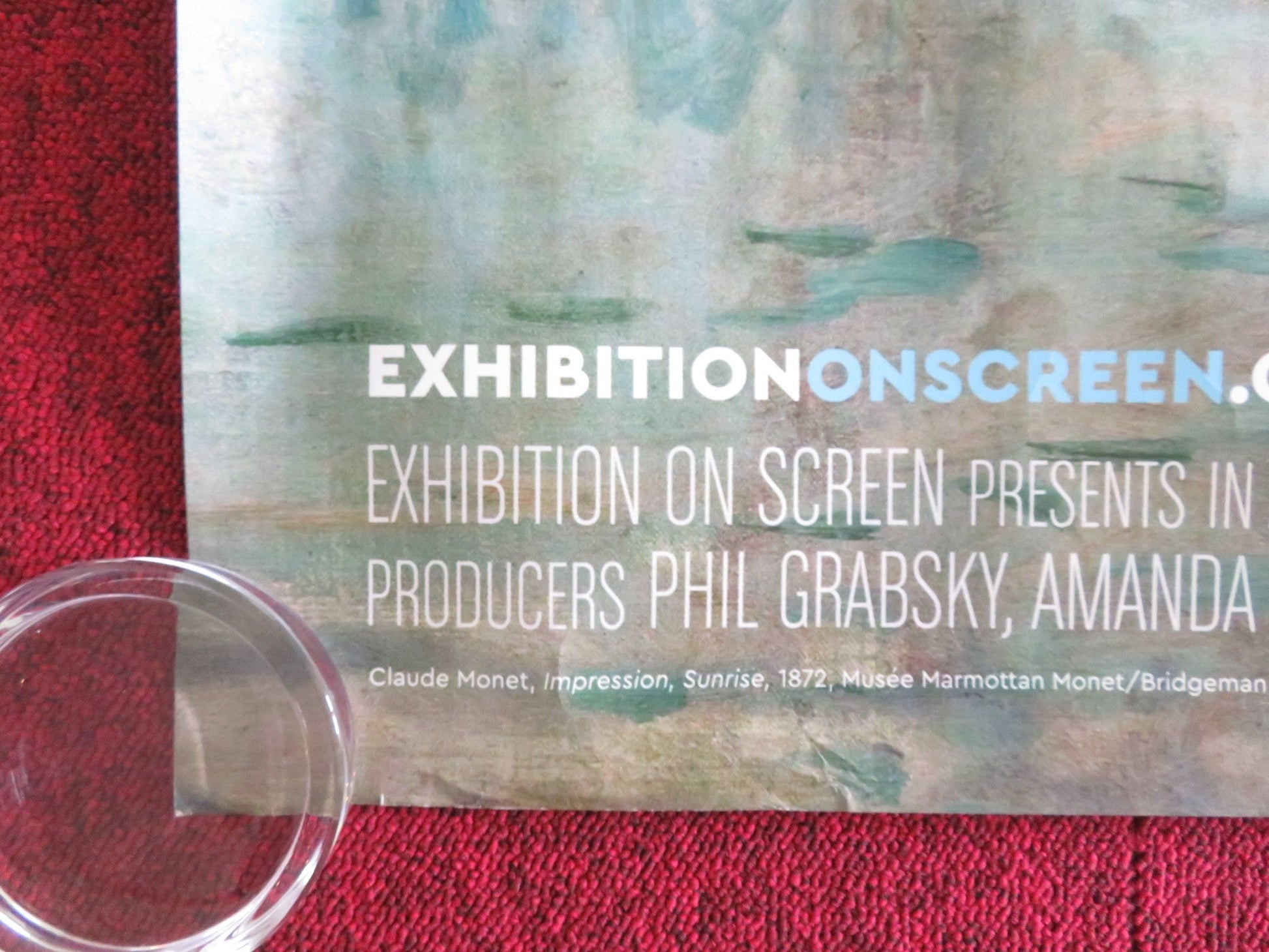 EXHIBITION ON SCREEN: THE DAWN OF IMPRESSIONISM PARIS... UK QUAD ROLLED POSTER Movie posters