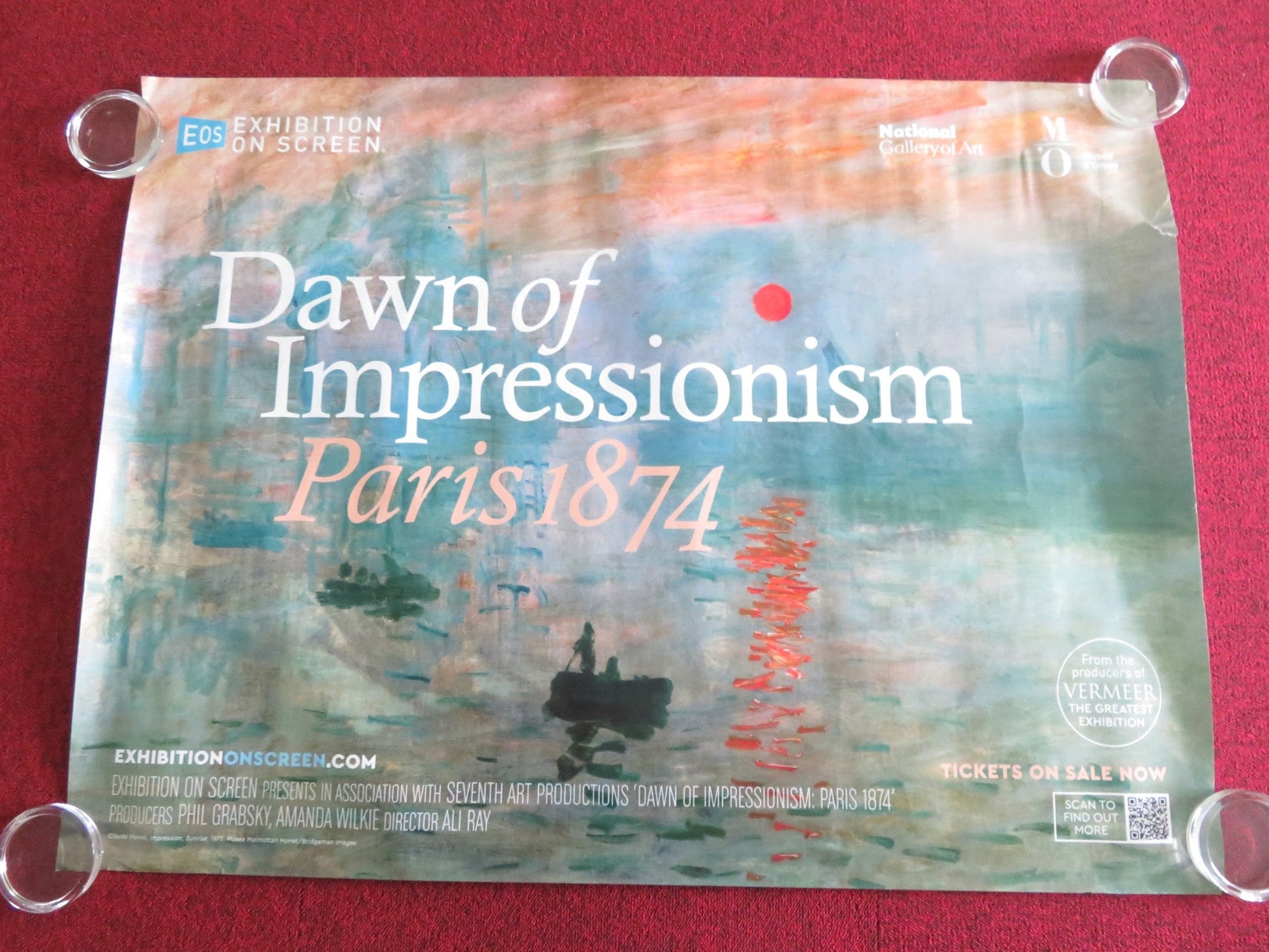 EXHIBITION ON SCREEN: THE DAWN OF IMPRESSIONISM PARIS... UK QUAD ROLLED POSTER Movie posters