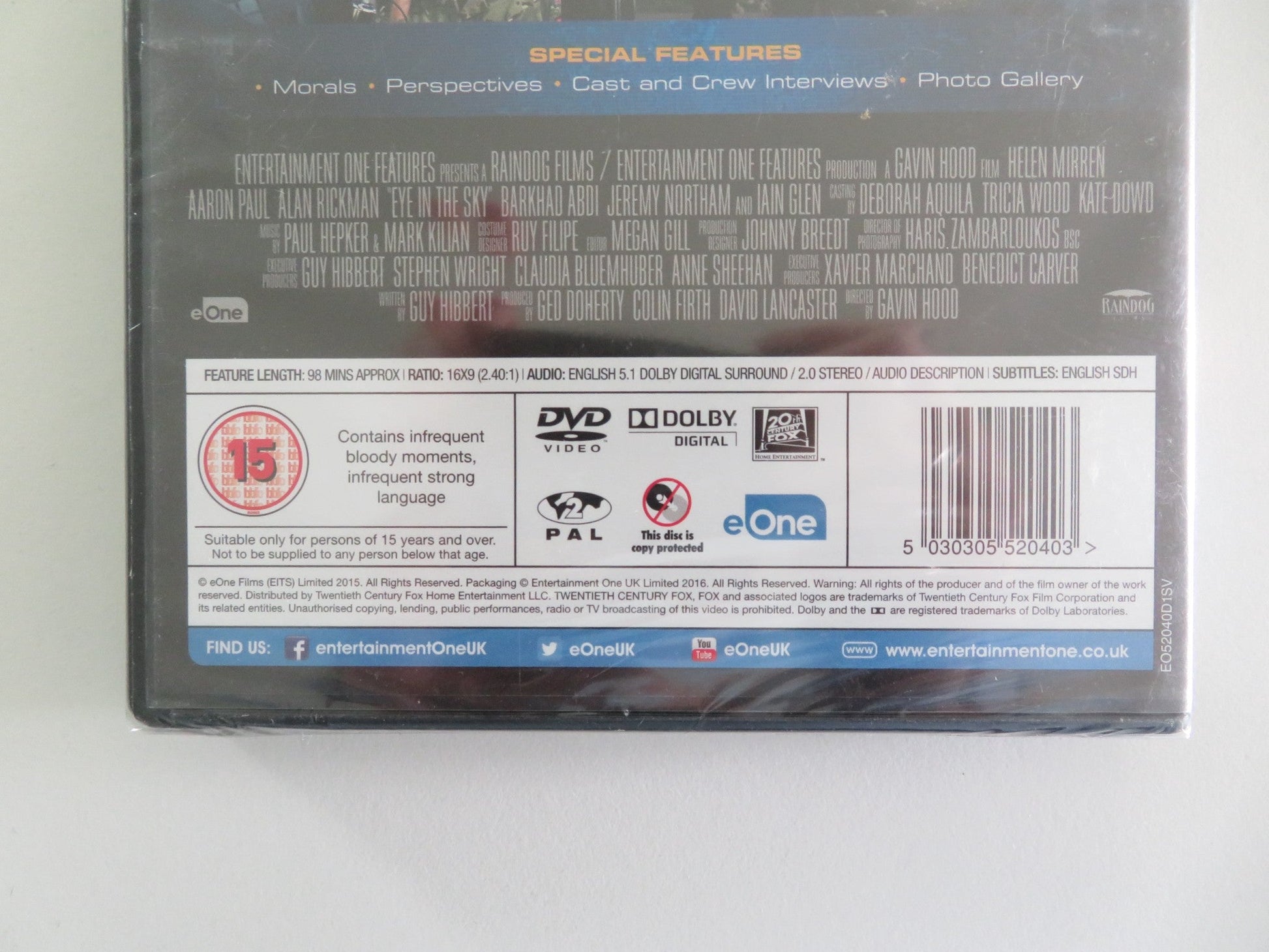 Eye in the Sky (DVD) Helen Mirren Alan Rickman 2015 Region 2 Movie posters