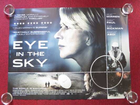 EYE IN THE SKY UK QUAD ROLLED POSTER HELEN MIRREN ALAN RICKMAN 2015 Rendezvous Cinema Movie posters