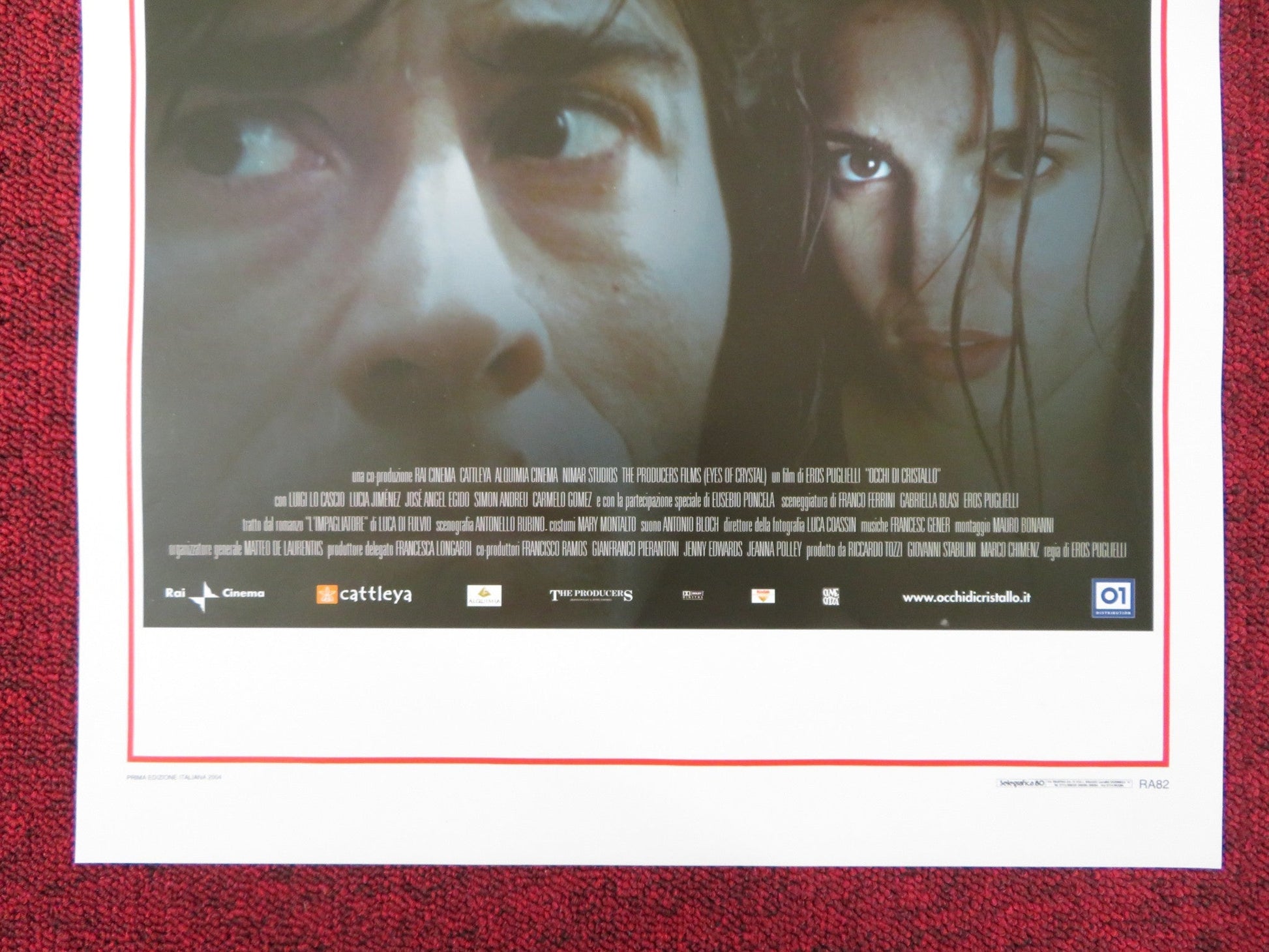 EYES OF CRYSTAL ITALIAN LOCANDINA POSTER LUIGI LO CASCIO LUCIA JIMENEZ 2004 Rendezvous Cinema Movie posters