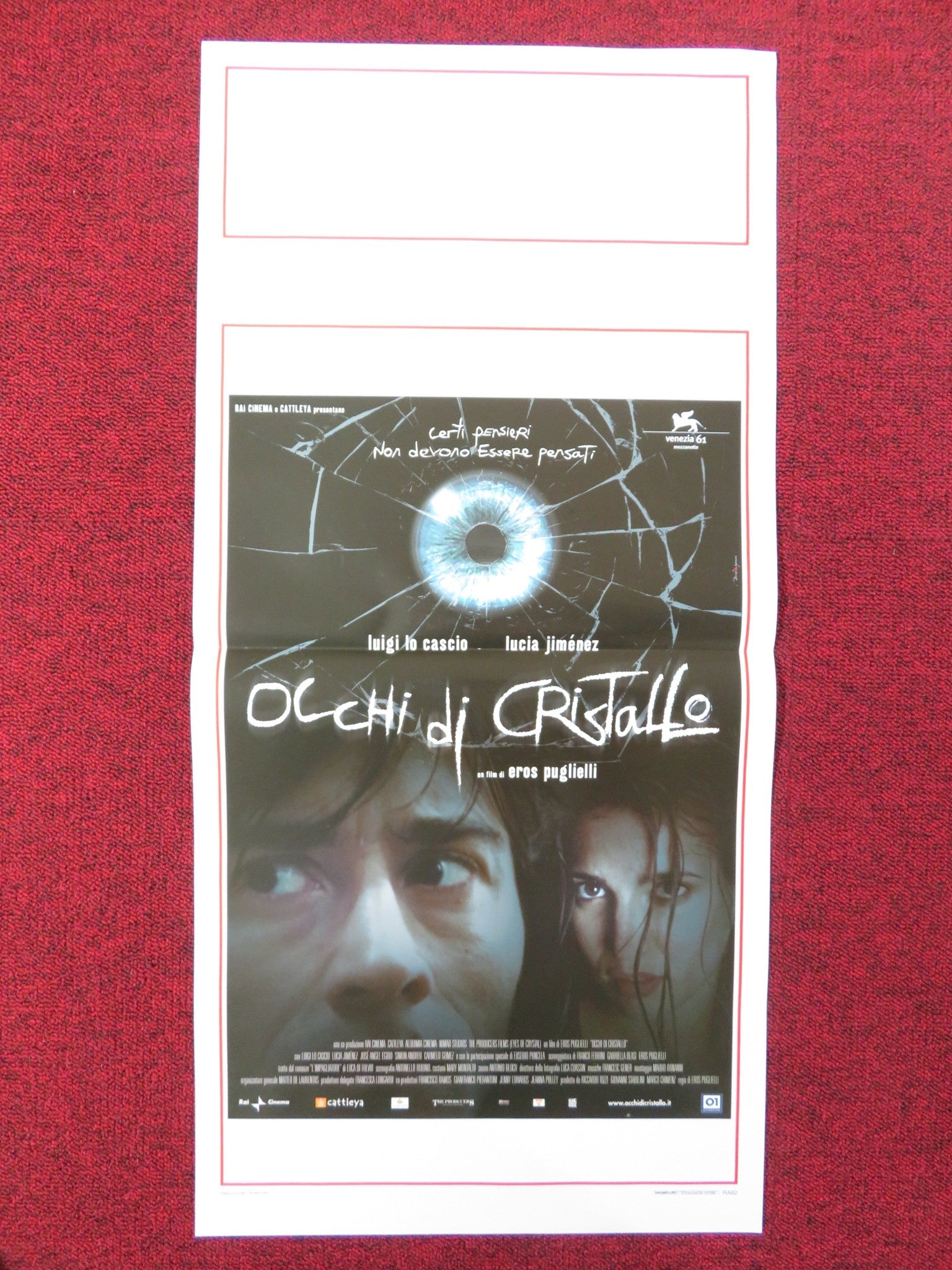 EYES OF CRYSTAL ITALIAN LOCANDINA POSTER LUIGI LO CASCIO LUCIA JIMENEZ 2004 Rendezvous Cinema Movie posters
