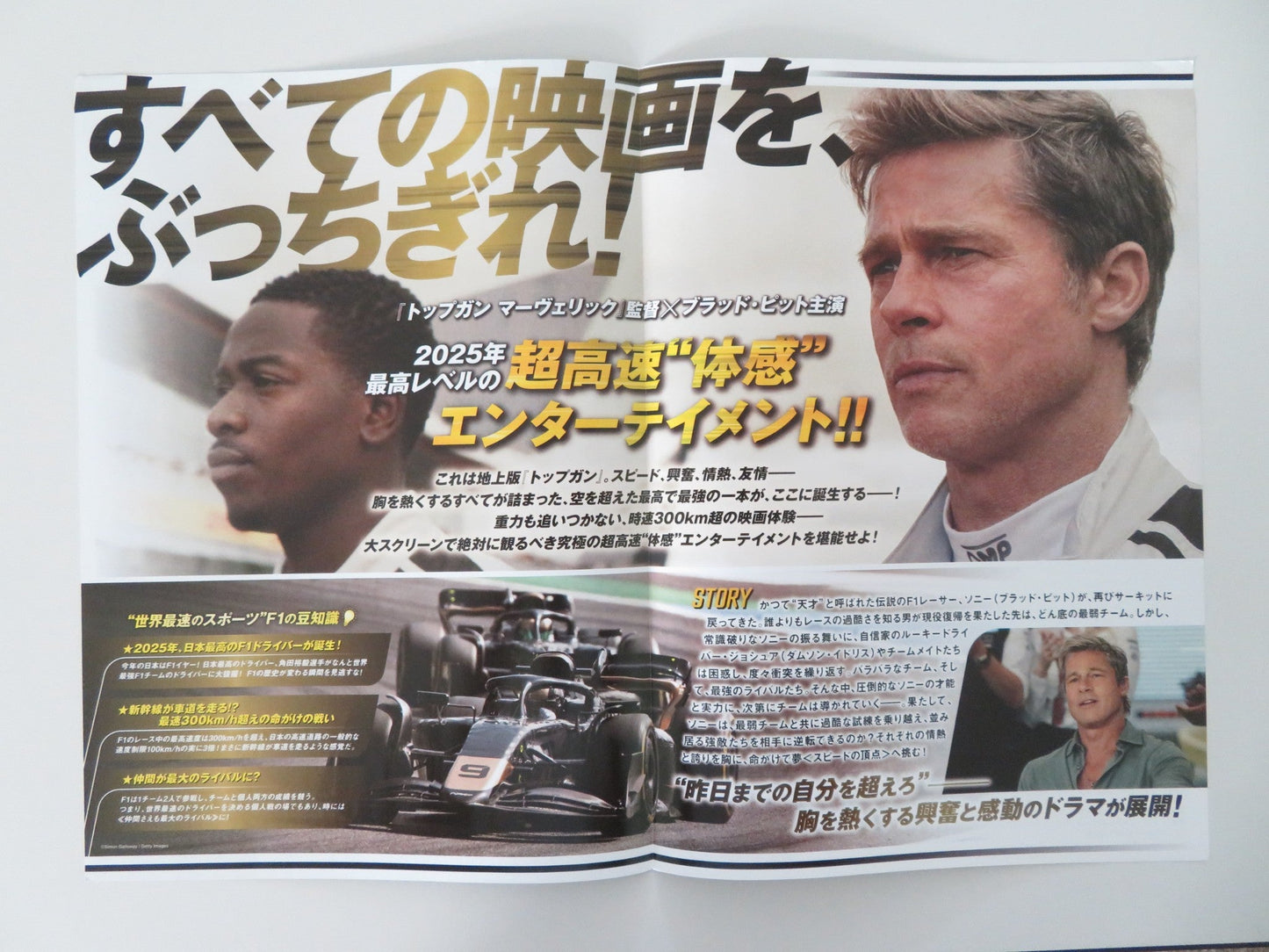F1: THE MOVIE JAPANESE CHIRASHI (B5) POSTER BRAD PITT JAVIER BARDEM 2025 Movie posters