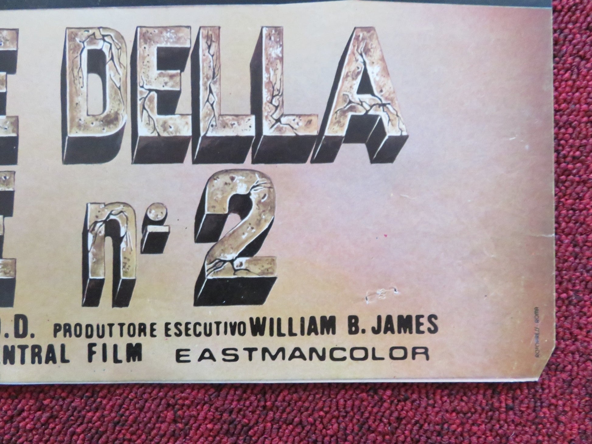 FACES OF DEATH II - A ITALIAN FOTOBUSTA POSTER MICHAEL CARR JAMES BRADY 1981 Rendezvous Cinema Movie posters