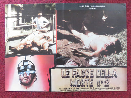 FACES OF DEATH II - C ITALIAN FOTOBUSTA POSTER MICHAEL CARR JAMES BRADY 1981 Rendezvous Cinema Movie posters