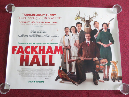 FACKHAM HALL UK QUAD ROLLED POSTER DAMIAN LEWIS JIMMY CARR TOM FELTON 2025 Movie posters