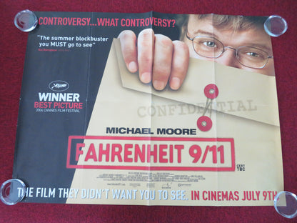 Fahrenheit 9/11 UK Quad Rolled Poster Ben Affleck Stevie Wonder 2004 Movie posters