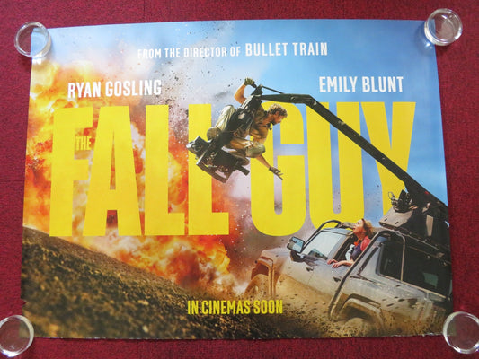 FALL GUY - B UK QUAD ROLLED POSTER RYAN GOSLING EMILY BLUNT 2024 Rendezvous Cinema Movie posters