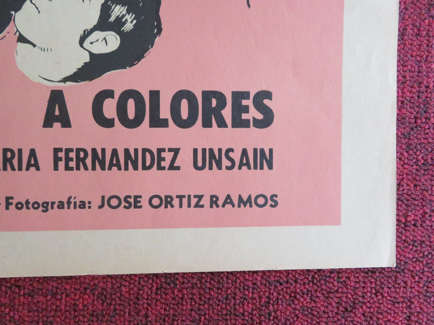 FALLASTE CORAZON MEXICAN POSTER FOLDED JACQUELINE ANDERE CUCO SANCHEZ 1970 Rendezvous Cinema Movie posters