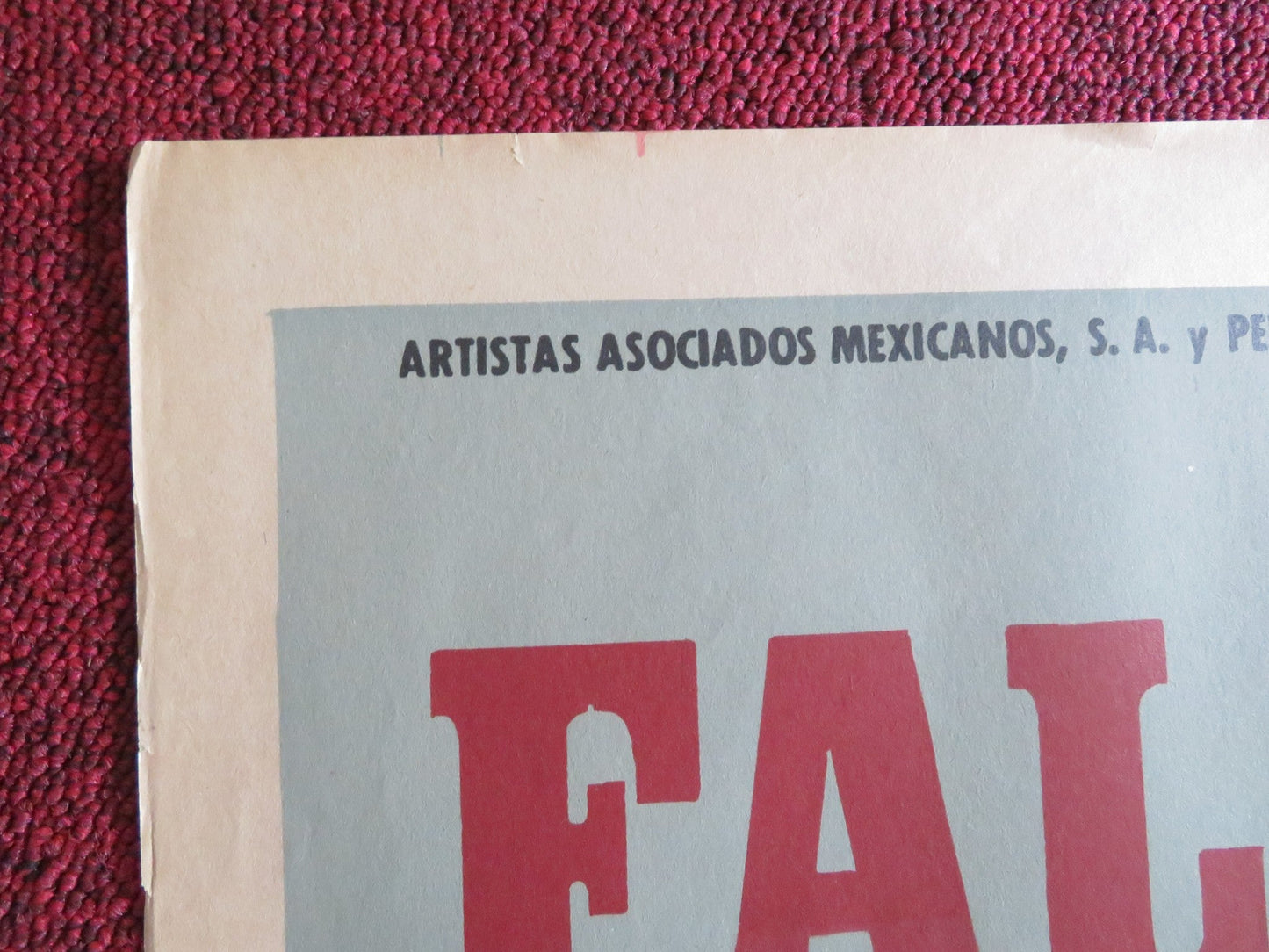 FALLASTE CORAZON MEXICAN POSTER FOLDED JACQUELINE ANDERE CUCO SANCHEZ 1970 Rendezvous Cinema Movie posters