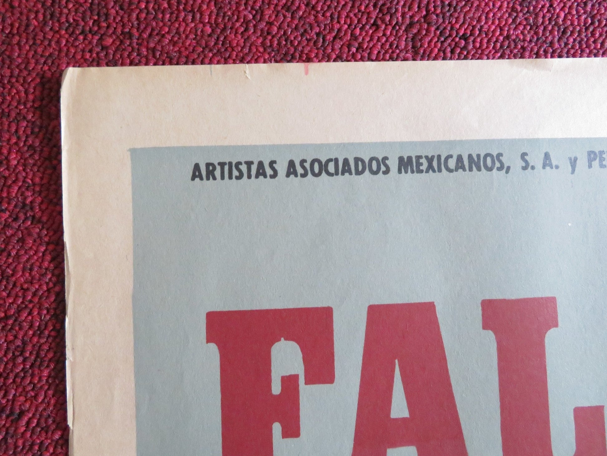 FALLASTE CORAZON MEXICAN POSTER FOLDED JACQUELINE ANDERE CUCO SANCHEZ 1970 Rendezvous Cinema Movie posters