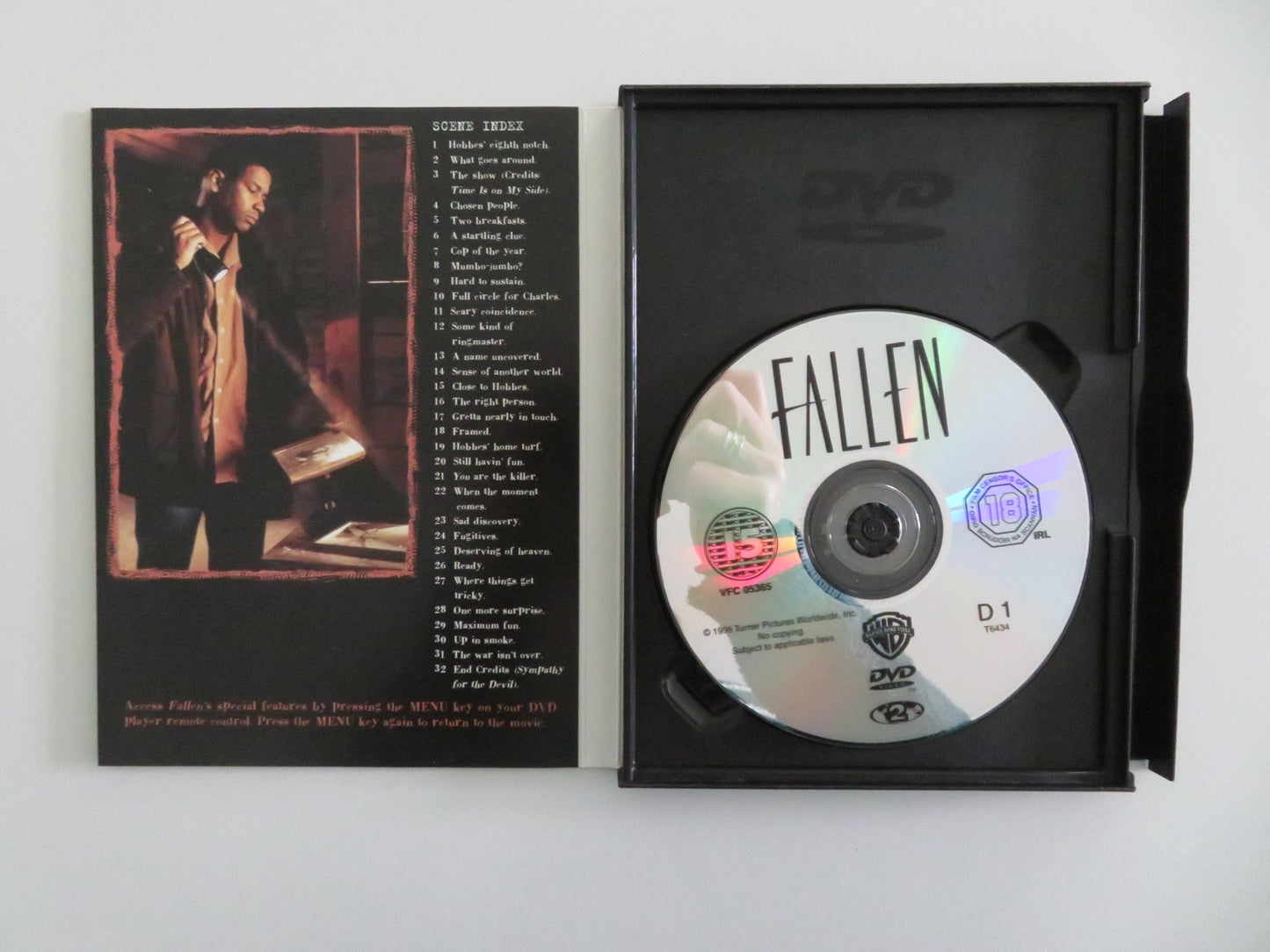 Fallen (DVD) Denzel Washington John Goodman 1998 Region 2 Movie posters