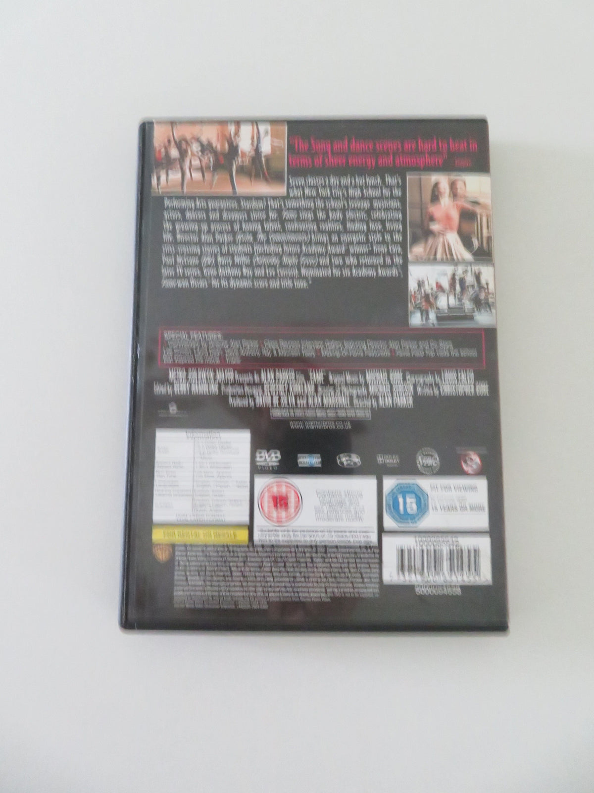 Fame (DVD) Eddie Barth Irene Cara Lee Curreri 1980 Region 2 Movie posters