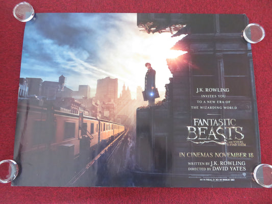 Fantastic Beasts and Where to Find Them UK Quad Rolled Poster E. Redmayne 2016 Movie posters